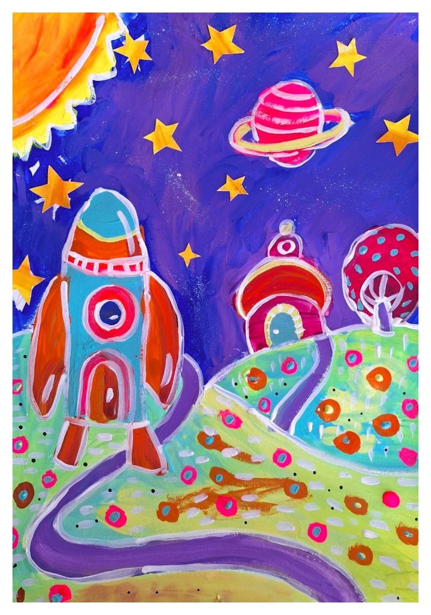 Итоги Всероссийского детского конкурса рисунков «Космос над нами!»